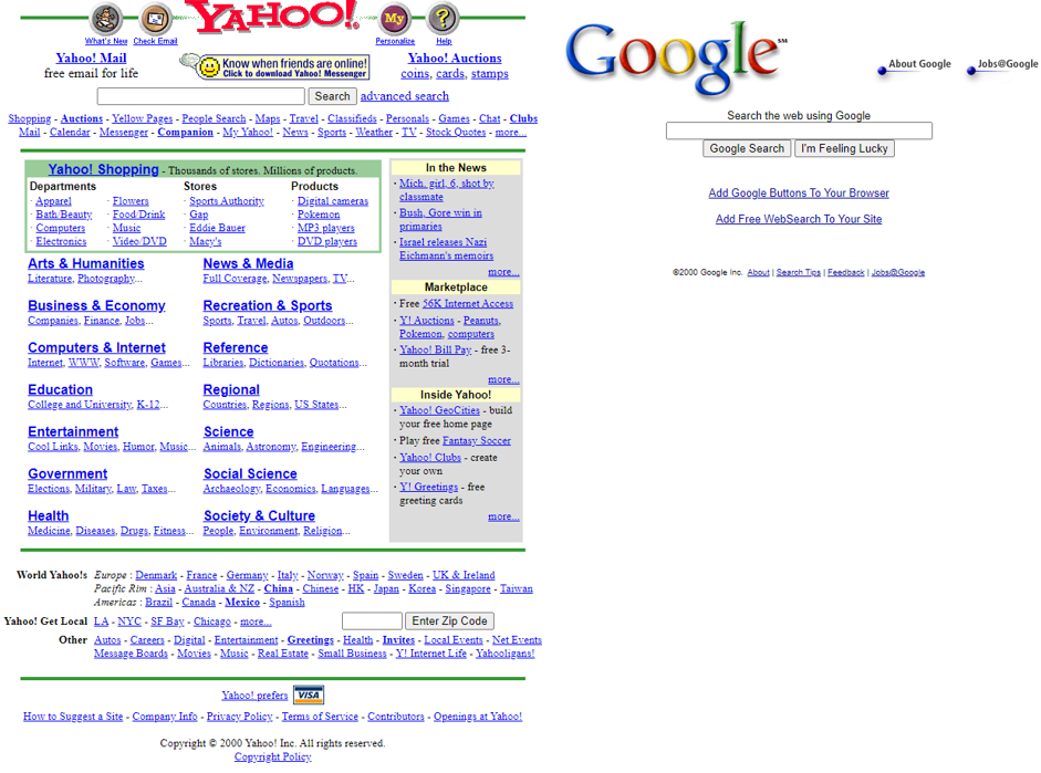 Busines Fail Yahoo Google